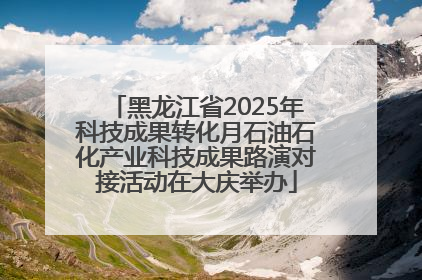 黑龙江省2025年科技成果转化月石油石化产业科技成果路演对接活动在大庆举办