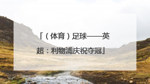 （体育）足球——英超：利物浦庆祝夺冠