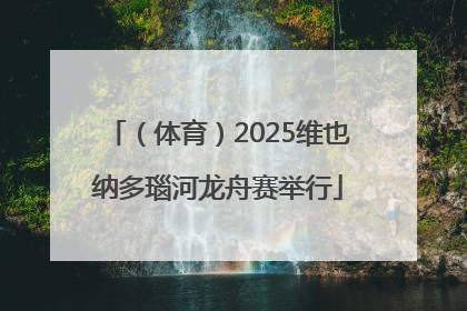 （体育）2025维也纳多瑙河龙舟赛举行