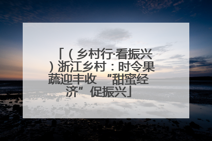 （乡村行·看振兴）浙江乡村：时令果蔬迎丰收 “甜蜜经济”促振兴