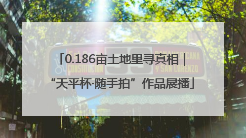 0.186亩土地里寻真相｜“天平杯·随手拍”作品展播