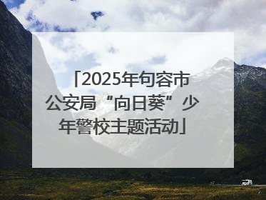 2025年句容市公安局“向日葵”少年警校主题活动