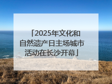 2025年文化和自然遗产日主场城市活动在长沙开幕