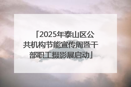 2025年泰山区公共机构节能宣传周暨干部职工摄影展启动