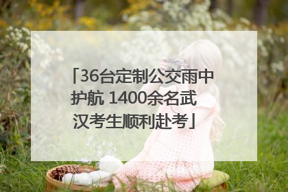 36台定制公交雨中护航 1400余名武汉考生顺利赴考