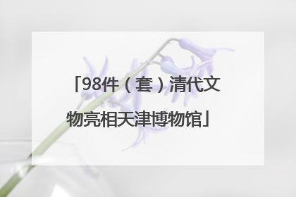 98件（套）清代文物亮相天津博物馆
